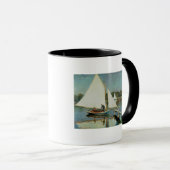 クロード・モネアルジャントゥーユで航海する| c.1874 マグカップ (正面右)