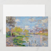 クロード・モネット - セーヌ川の春 招待状 (正面/裏面)