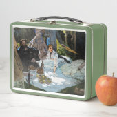 クロード・モネット - 草上の昼食、右パネル メタルランチボックス (インサイチュ)