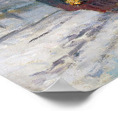 クロード・モネット - 雪の中の列車 / 機関車 ポスター (角)