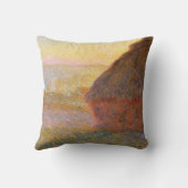 クロード・モネ印象派絵画のグレイスタックスI クッション (裏面)