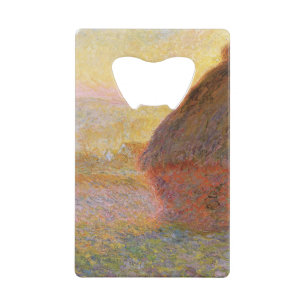 クロード・モネ印象派絵画のグレイスタックスI クレジットカード栓抜き