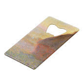 クロード・モネ印象派絵画のグレイスタックスI クレジットカード栓抜き (正面アングル)