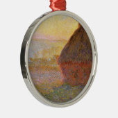 クロード・モネ印象派絵画のグレイスタックスI メタルオーナメント (右)