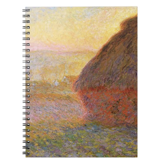 クロード・モネ印象派絵画グレイスタックスⅠ ノートブック (正面)
