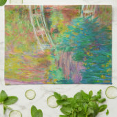 クロード・モネ日本のー – フットブリッジ，ジヴェルニー キッチンタオル (折り畳み)