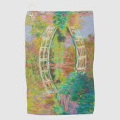 クロード・モネ日本のー – フットブリッジ，ジヴェルニー ゴルフタオル (正面)
