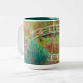 クロード・モネ日本のー – フットブリッジ，ジヴェルニー ツートーンマグカップ (正面左)