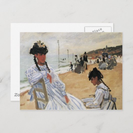 クロード・モネ母と子供の母の日のカード ポストカード (正面/裏面)