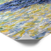 クロード・モネ海の影、崖 ポスター (角)