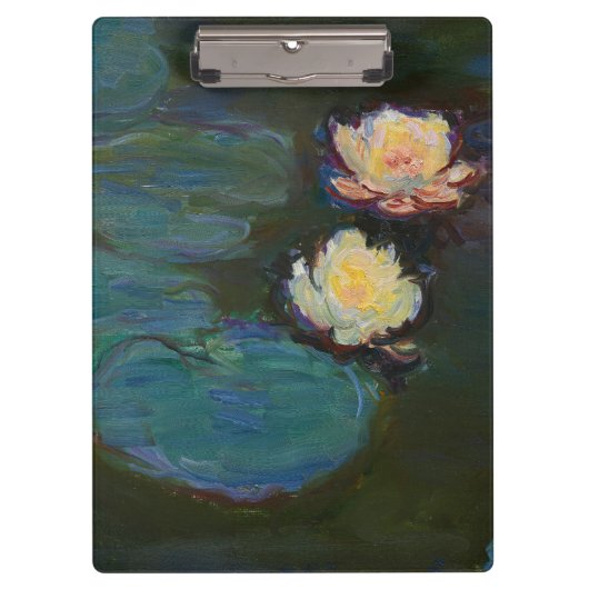 クロード・モネ睡蓮印象派油絵アート クリップボード (正面)