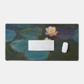 クロード・モネ睡蓮印象派油絵アート デスクマット (キーボード&マウス)