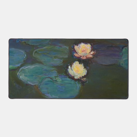 クロード・モネ睡蓮印象派油絵アート デスクマット (正面)