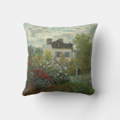 クロード・モネ芸術家の庭の絵画の枕 クッション (裏面)