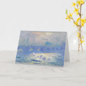 クロード・モネ著ウォータールー橋 カード (黄色い花)