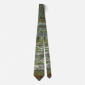 クロード・モネ著スイレンの池上の橋 ネクタイ (正面)