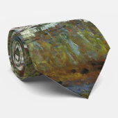 クロード・モネ著スイレンの池上の橋 ネクタイ (ロール)