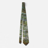 クロード・モネ著スイレンの池上の橋 ネクタイ (裏面)