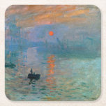 クロード・モネ著印象の日の出 スクエアペーパーコースター<br><div class="desc">クロード・モネ著印象の日の出。
より興味深いデザインおよびより多くの色の上等の=> zazzle.com/iwheels*のための私の店を訪問して下さい</div>
