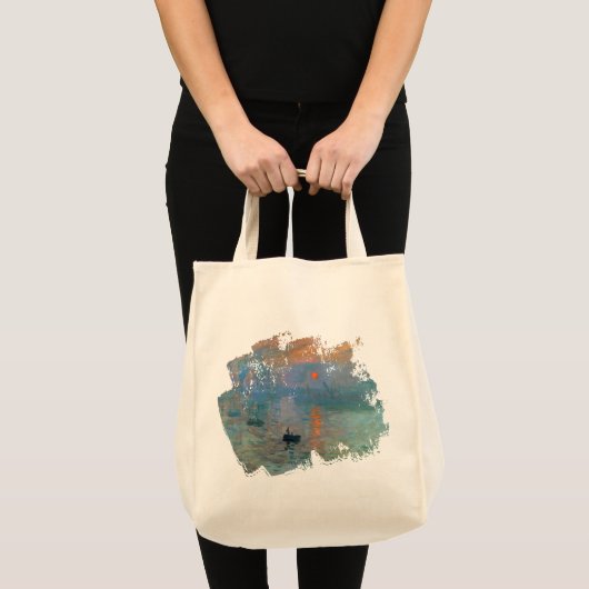 クロード・モネ著印象の日の出 トートバッグ (正面(商品))