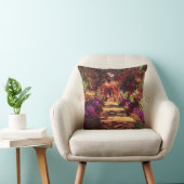 クロード・モネ著庭道 クッション (椅子)