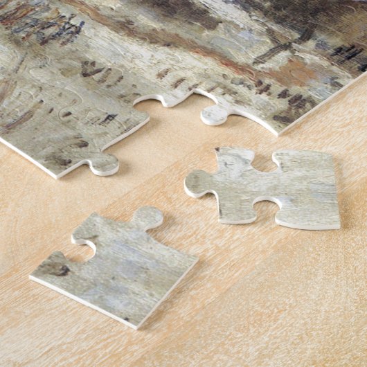 クロード・モネ著落日との雪の効果 ジグソーパズル (側面)