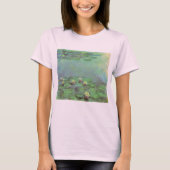 クロード・モネ著《植物》スイレン、ヴィンテージの印象主義 Tシャツ (正面)