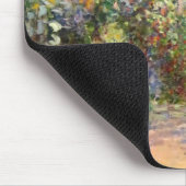 クロード・モネ1880年ヴェテウイルのアーティストガーデン マウスパッド (コーナー)