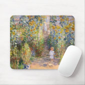 クロード・モネ1880年ヴェテウイルのアーティストガーデン マウスパッド (マウス)
