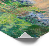 クロード・モネ1881年、ヴェテウイルのアーティストガーデン ポスター (角)