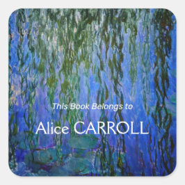 クロード・モネ – しだれ柳のある睡蓮 スクエアシール