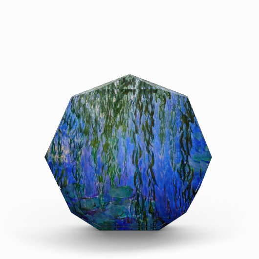 クロード・モネ – しだれ柳のある睡蓮 フォトブロック (正面)