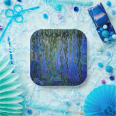 クロード・モネ – しだれ柳のある睡蓮 ペーパープレート (パーティー)