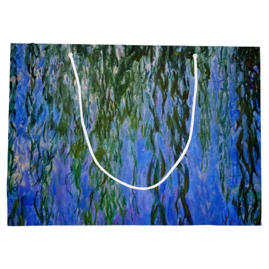 クロード・モネ – しだれ柳のある睡蓮 ラージペーパーバッグ (裏面)