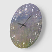 クロード・モネ|のスイレンのアガパンサス属 ラージ壁時計 (傾斜)