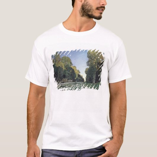 クロード・モネ|のルートde Chailly、フォンテンブロー Tシャツ (正面)