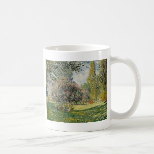クロード・モネ|の景色: Parc Monceau コーヒーマグカップ (右)
