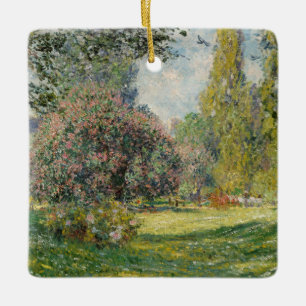 クロード・モネ の景色: Parc Monceau セラミックオーナメント