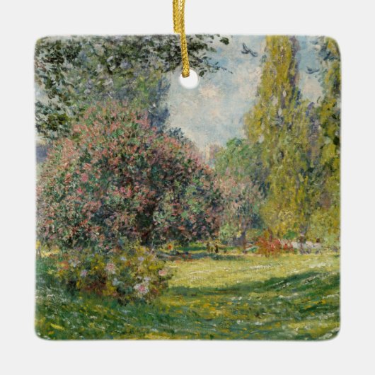 クロード・モネ|の景色: Parc Monceau セラミックオーナメント (正面)