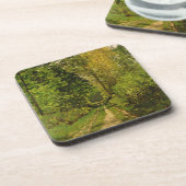 クロード・モネ|の樹木が茂った道 コースター (左側)