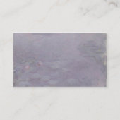 クロード・モネ|の淡色の《植物》スイレン 名刺 (裏面)