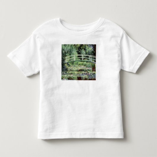 クロード・モネ|の白の《植物》スイレン1899年 トドラーTシャツ (正面)