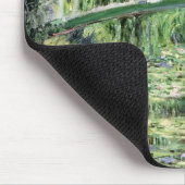 クロード・モネ|の白の《植物》スイレン1899年 マウスパッド (コーナー)