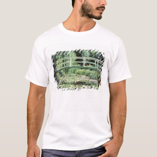 クロード・モネ|の白の《植物》スイレン1899年 Tシャツ (正面)