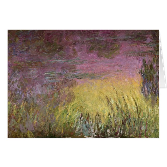 クロード・モネ|の《植物》スイレンの日没1915-26年 (正面横)