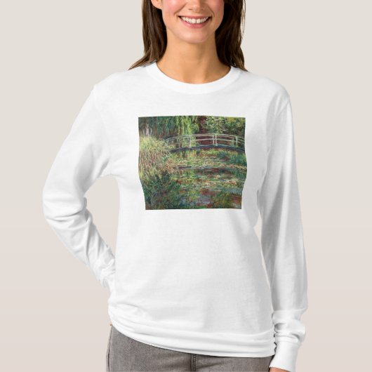 クロード・モネ|の《植物》スイレンの池: ピンクのHarmony 1900年 Tシャツ (正面)