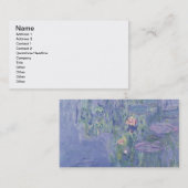 クロード・モネ|の《植物》スイレン 名刺 (正面/裏面)