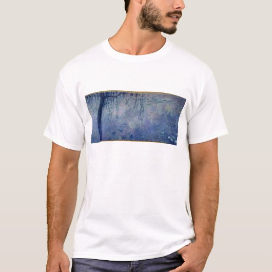 クロード・モネ|の《植物》スイレン: 残っているシダレヤナギ Tシャツ (正面)