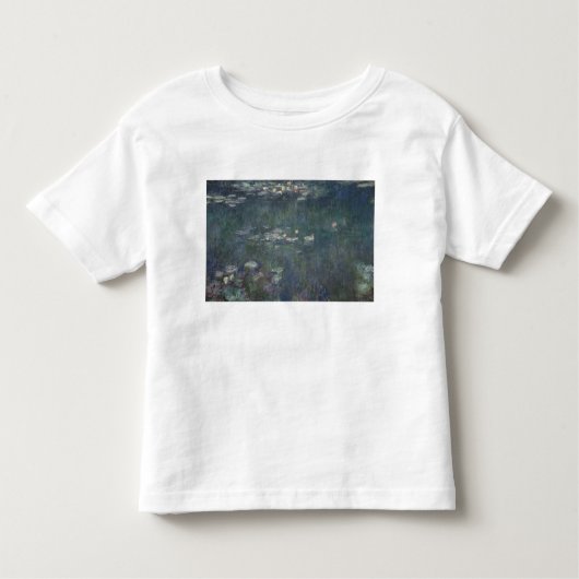 クロード・モネ|の《植物》スイレン: 緑の反射 トドラーTシャツ (正面)