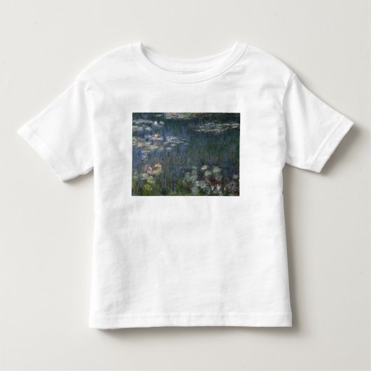 クロード・モネ|の《植物》スイレン: 緑の反射 トドラーTシャツ (正面)